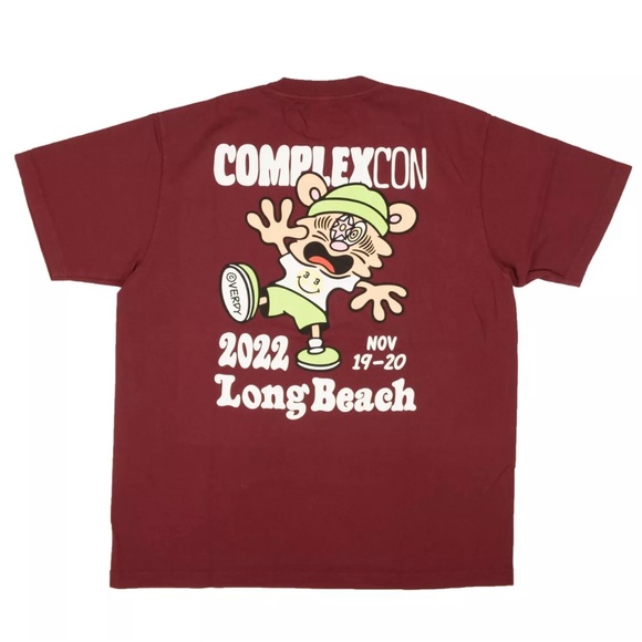 Complexcon Long Beach 2022 verdy tee maroon - Picture 3 of 4